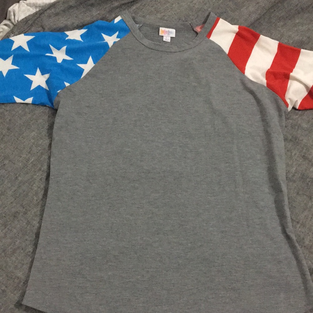 Luluroe Stars and Stripes Randy T-shirt - Large